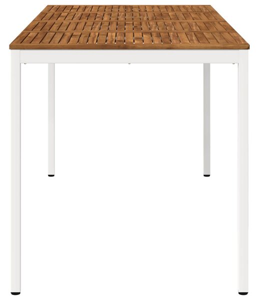 Zahradní barový stůl Přírodní a bílá 196 x 100,5 x 105 cm 3394423