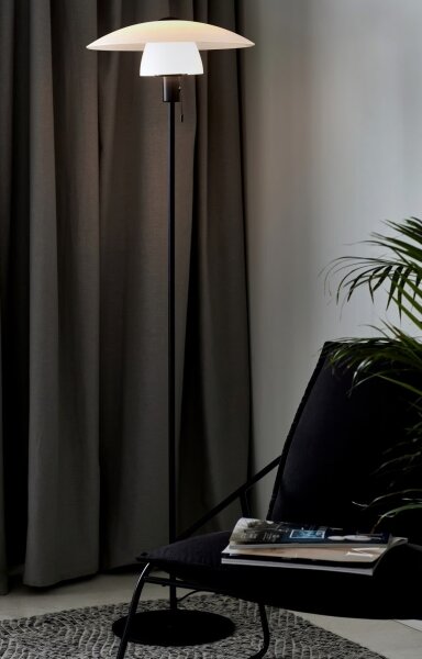 Nordlux - Stojací lampa VERONA 1xE27/40W/230V černá 150 cm