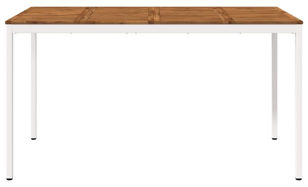 Zahradní barový stůl Přírodní a bílá 196 x 100,5 x 105 cm 3394423