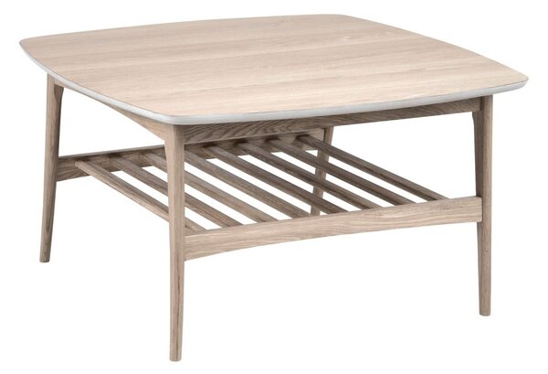 Konferenční stolek s podnožím z dubového dřeva Actona Woodstock, 80 x 80 cm