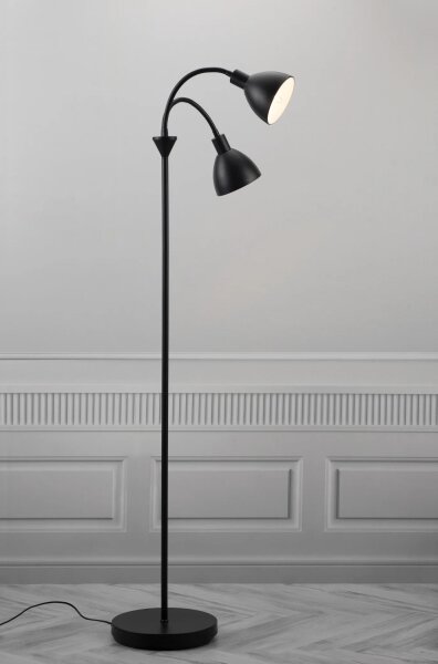 Nordlux - Stojací lampa RAY 2xE14/25W/230V černá