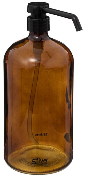 Dávkovač na mýdlo, skleněný, 1 L, hnědý