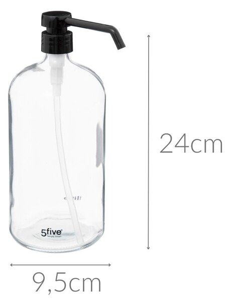 Dávkovač na mýdlo, skleněný, 1 L