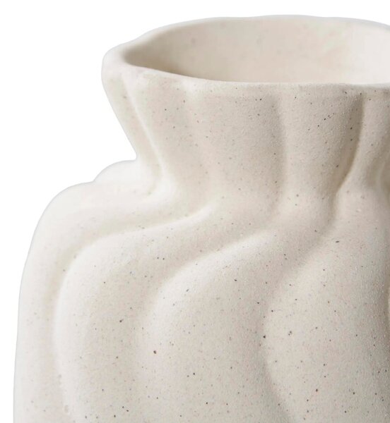 Nordic Living Set dvou bílých keramických váz Kasa 12/15 cm