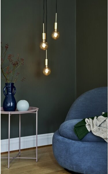 Nordlux - Lustr na lanku PACO 3xE27/25W/230V mosaz
