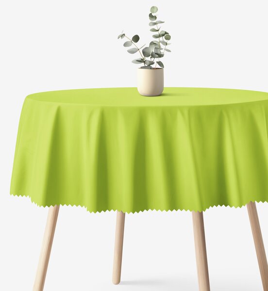 Goldea kulatý teflonový ubrus - zelený Ø 150 cm