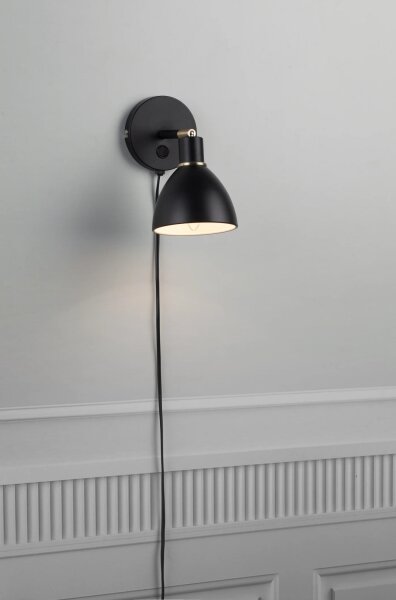 Nordlux - Nástěnné svítidlo RAY 1xE14/25W/230V černá