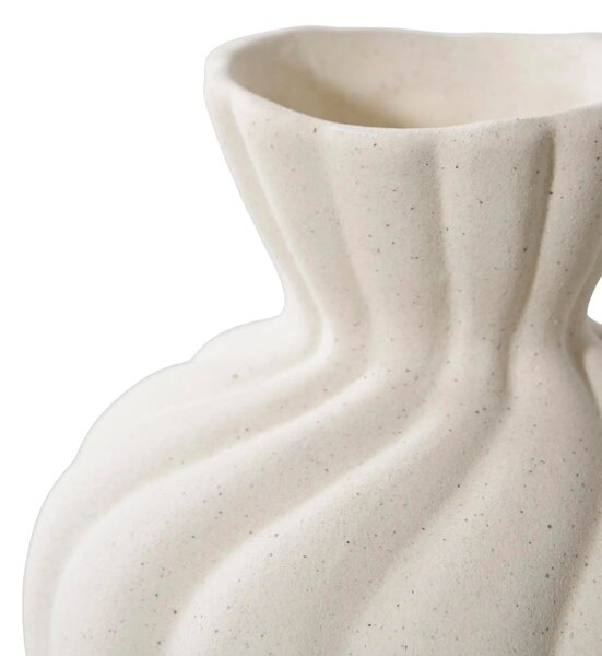Nordic Living Set dvou bílých keramických váz Kasa 12/15 cm