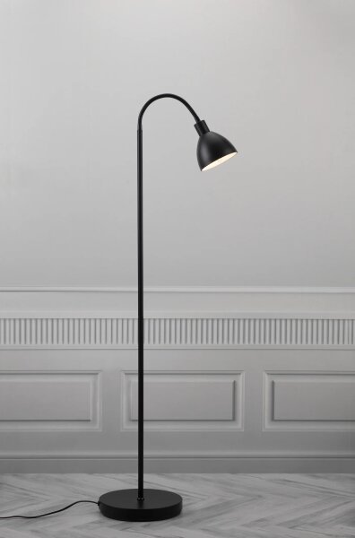 Nordlux - Stojací lampa RAY 1xE14/25W/230V černá 153,5 cm