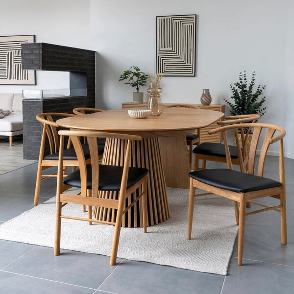 Nordic Living Hnědá skleněná váza Bawo 16 cm