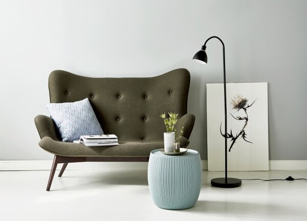 Nordlux - Stojací lampa RAY 1xE14/25W/230V černá 153,5 cm
