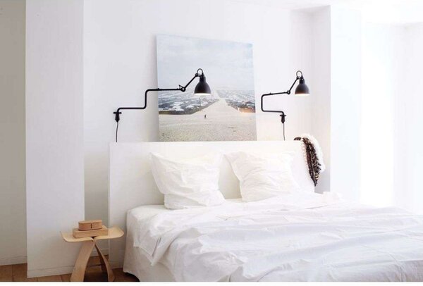 Nástěnná Svítidla Lampe Gras, Černá, Obývací pokoj, Kov