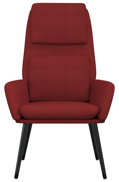 Relaxační křeslo vínové textil 341320