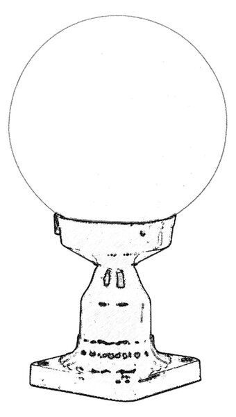 ASIR Venkovní lampa BSU-68160 černá