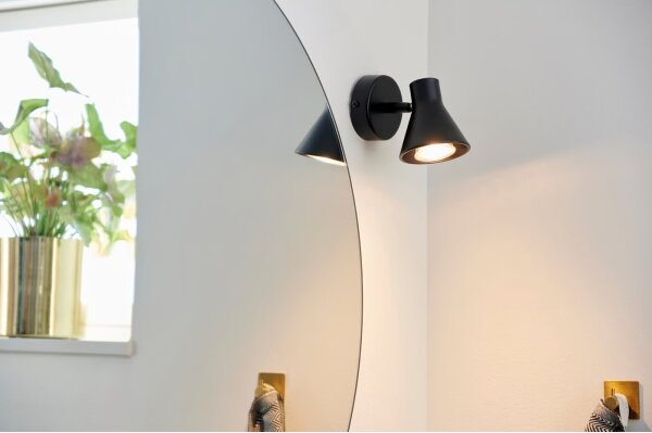 Nordlux - Nástěnné svítidlo EIK 1xGU10/35W/230V černá