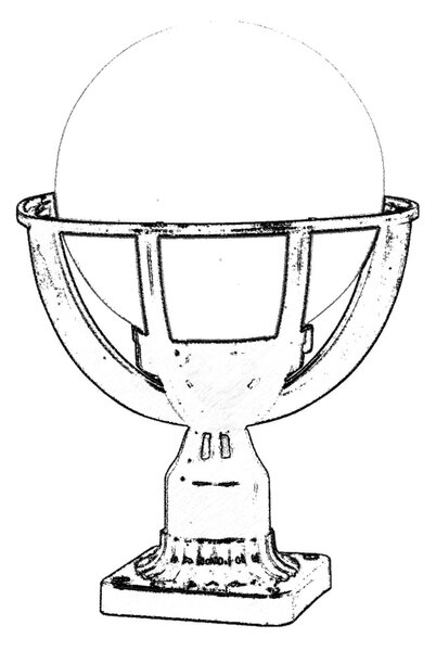 ASIR Venkovní lampa BSU-68080 černá