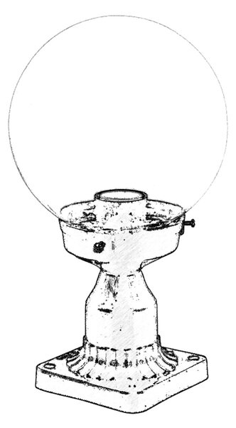 ASIR Venkovní lampa BSU-68160 černá