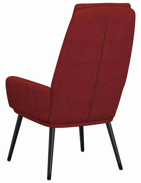 Relaxační křeslo vínové textil 341320