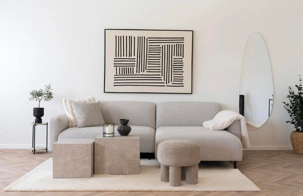 Nordic Living Závěsné zrcadlo Paga 160 x 57 cm