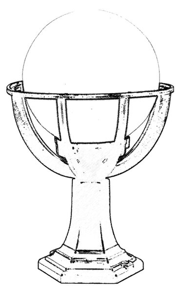ASIR Venkovní lampa BSU-68080 černá