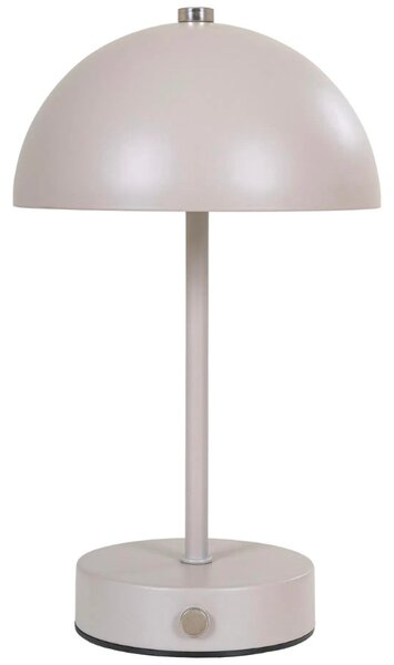 Nordic Living Pískově hnědá kovová nabíjecí stolní LED lampa Halle