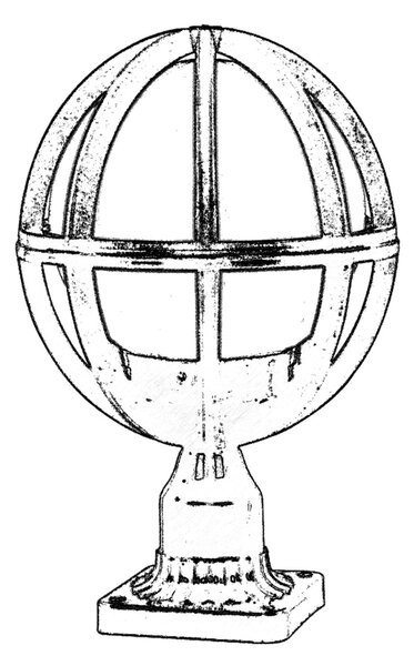 ASIR Venkovní lampa BSU-68080 černá