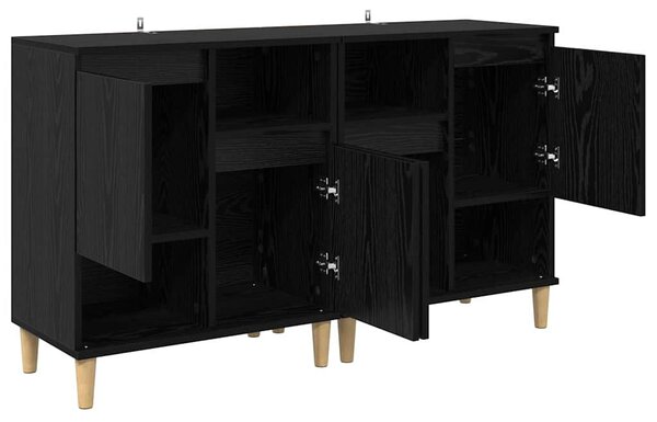 Konzole 2 ks Černý dub 60 x 35 x 70 cm Kompozitní dřevo 3415589