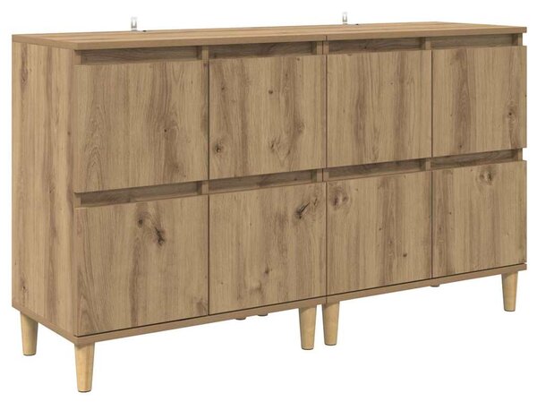 Konzole 2 ks Artisanový dub 60 x 35 x 70 cm Kompozitní dřevo 3415587