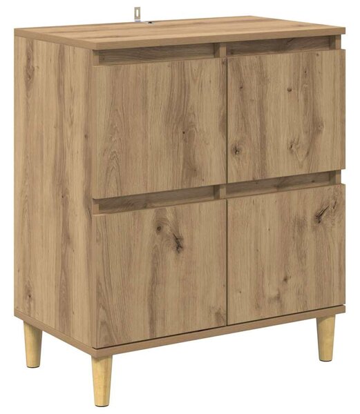 Konzole 2 ks Artisanový dub 60 x 35 x 70 cm Kompozitní dřevo 3415587
