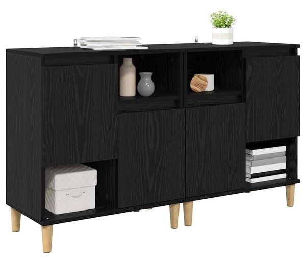 Konzole 2 ks Černý dub 60 x 35 x 70 cm Kompozitní dřevo 3415589