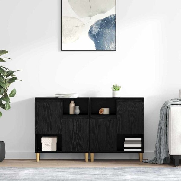 Konzole 2 ks Černý dub 60 x 35 x 70 cm Kompozitní dřevo 3415589