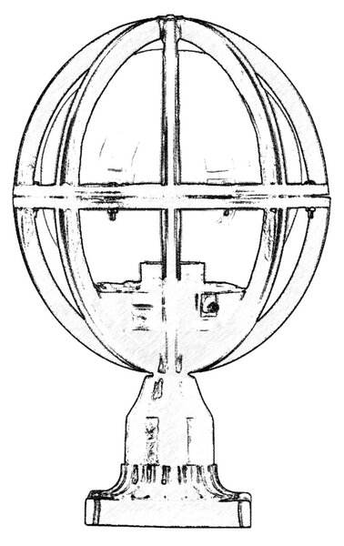 ASIR Venkovní lampa BSU-68080 černá