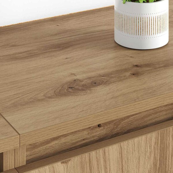 Konzole 2 ks Artisanový dub 60 x 35 x 70 cm Kompozitní dřevo 3415587