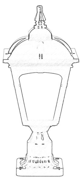 ASIR Venkovní lampa BSU-68185 černá