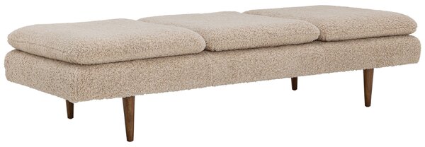 Béžová bouclé lenoška Bloomingville Pione 198 cm