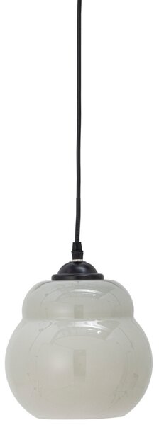 Šedé skleněné závěsné světlo Bloomingville Motella 19 cm