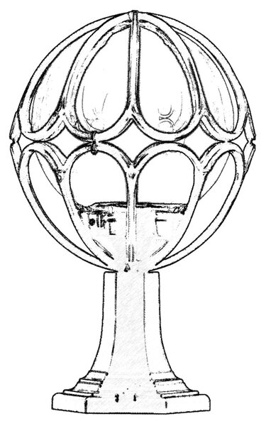 ASIR Venkovní lampa BSU-68081 černá