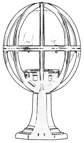 ASIR Venkovní lampa BSU-68080 černá