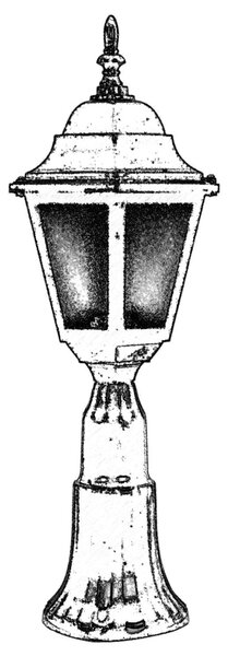 ASIR Venkovní lampa BSU-68206 černá