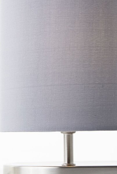 Brilliant 60091/68 Stolní lampa CLARIE šedá, bezdrátové nabíjení