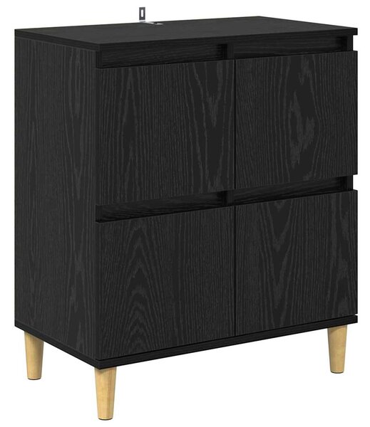 Konzole 3 ks Černý dub 60 x 35 x 70 cm Kompozitní dřevo 3415591