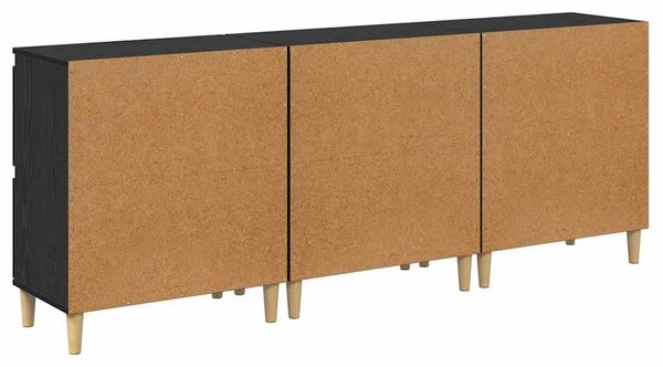 Konzole 3 ks Černý dub 60 x 35 x 70 cm Kompozitní dřevo 3415591