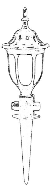 ASIR Venkovní lampa BBO-68165 černá