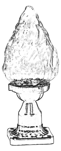 ASIR Venkovní lampa BSU-68191 černá