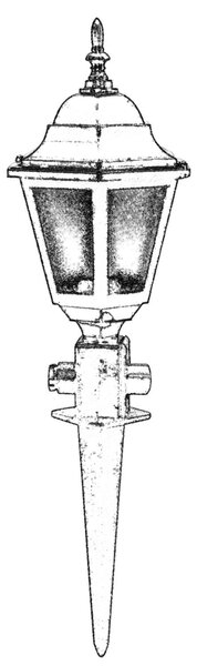 ASIR Venkovní lampa BBO-68166 černá