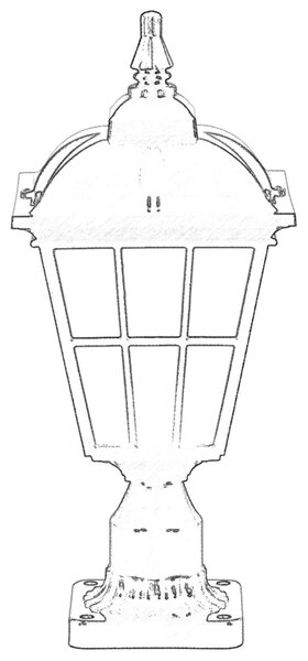 ASIR Venkovní lampa BSU-68183 černá