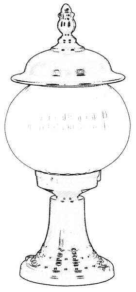 ASIR Venkovní lampa BSU-68187 černá