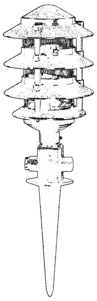 ASIR Venkovní lampa BBO-68161 černá
