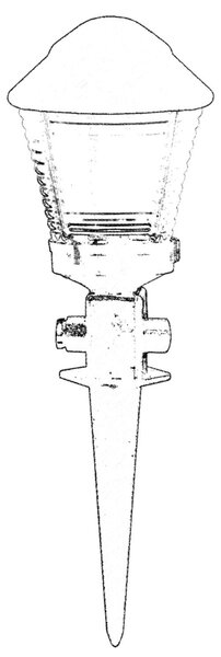 ASIR Venkovní lampa BBO-68163 černá