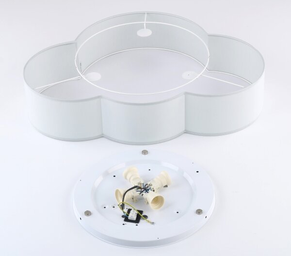 Brilagi - Dětské stropní svítidlo NIMBUS 4xE27/15W/230V 46x63 cm šedá